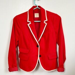 Bright Cherry Red Blazer from LOFT 0P